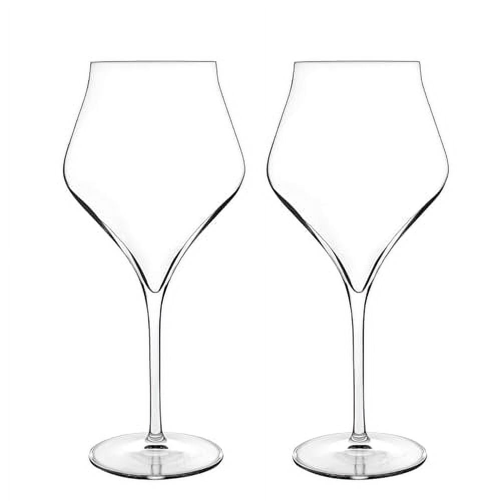 Luigi Bormioli Supermo 22 oz Burgundy Red Wine Glasses, Set of 2, Clear