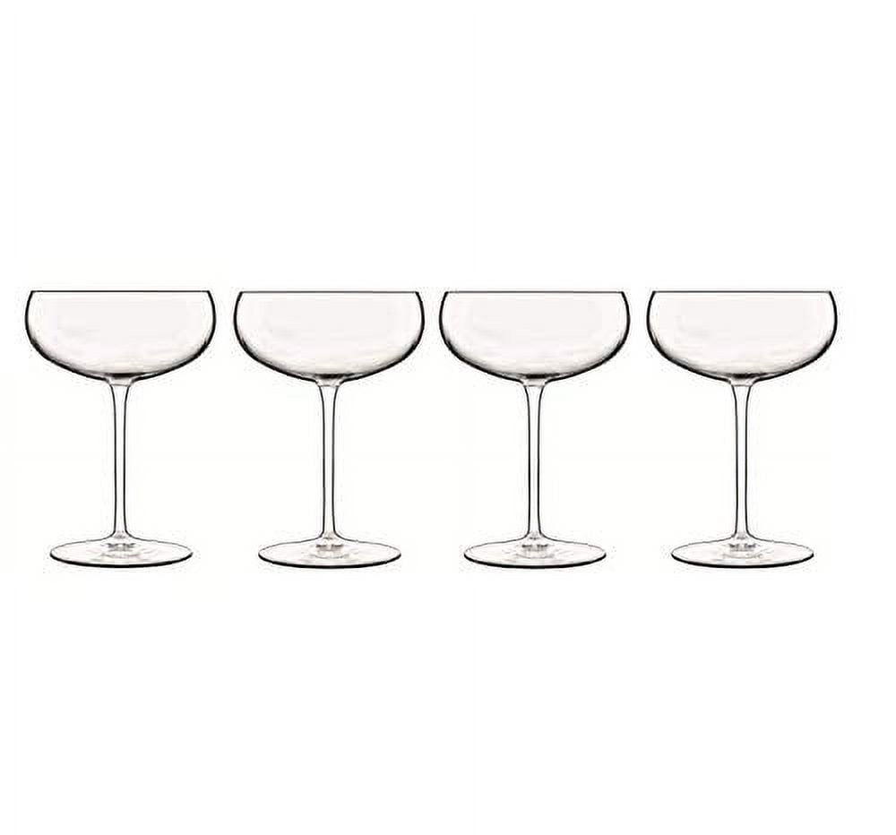 Luigi Bormioli 16 oz Clear Glass Martini Glasses, Set of 4