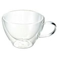 thumbnail image 1 of Luigi Bormioli Thermic 13 oz Cappuccino Double-Wall Glasses, 2 Count (Pack of 1), Clear, 1 of 2