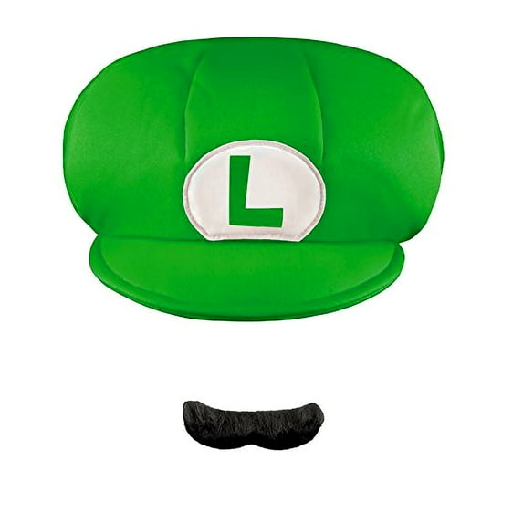 Luigi Child Hat Mustache