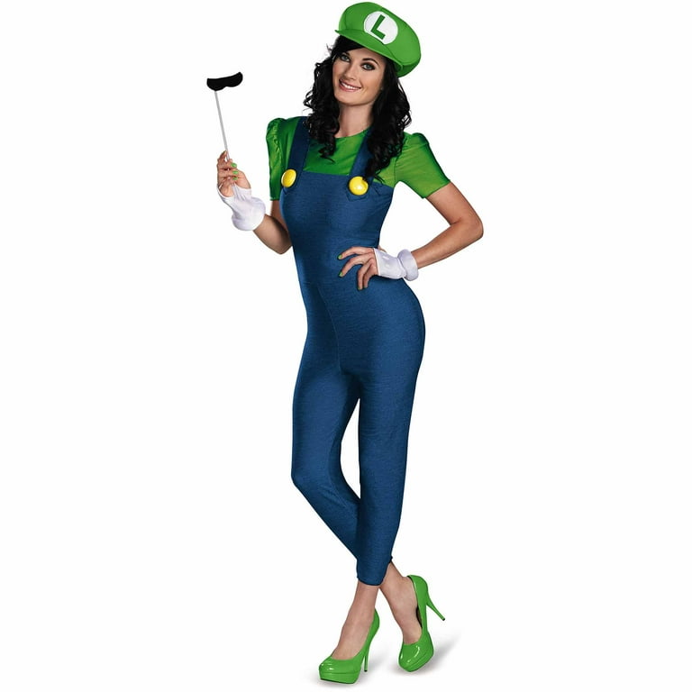 Women's Deluxe Super Mario Bros™ Luigi Costume - Discontinued