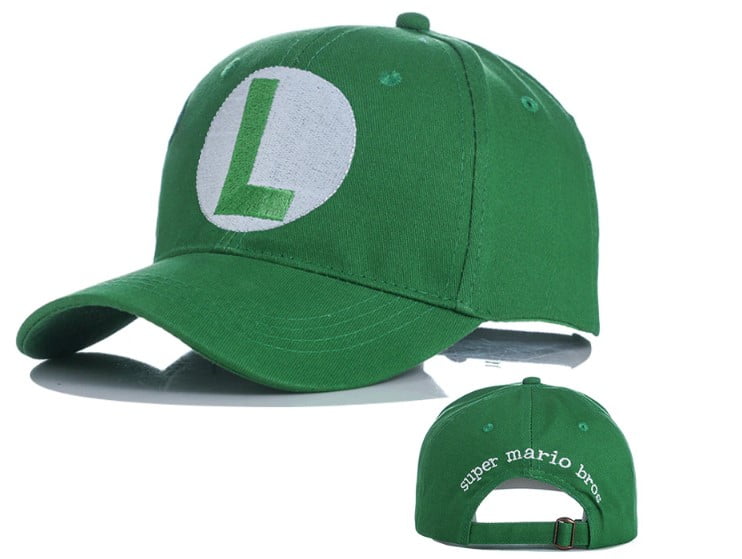 PACKABLE PLAY Luigi Hat Baseball Cap Embroidered Logo Universal Fit Adjustable Back