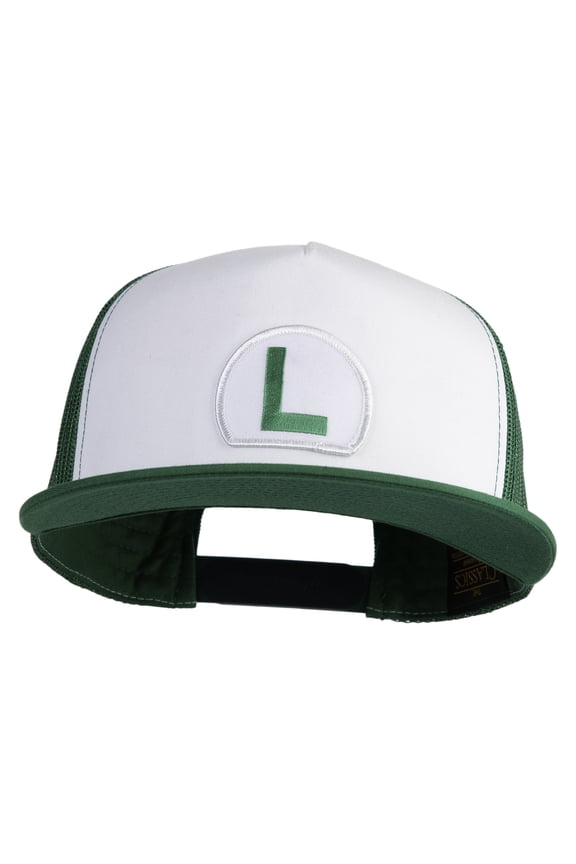 Luigi Patched Classic Trucker Cap - Kelly OSFM