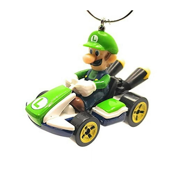 Luigi Standard Kart Mario Kart Car Christmas Ornament 1:64