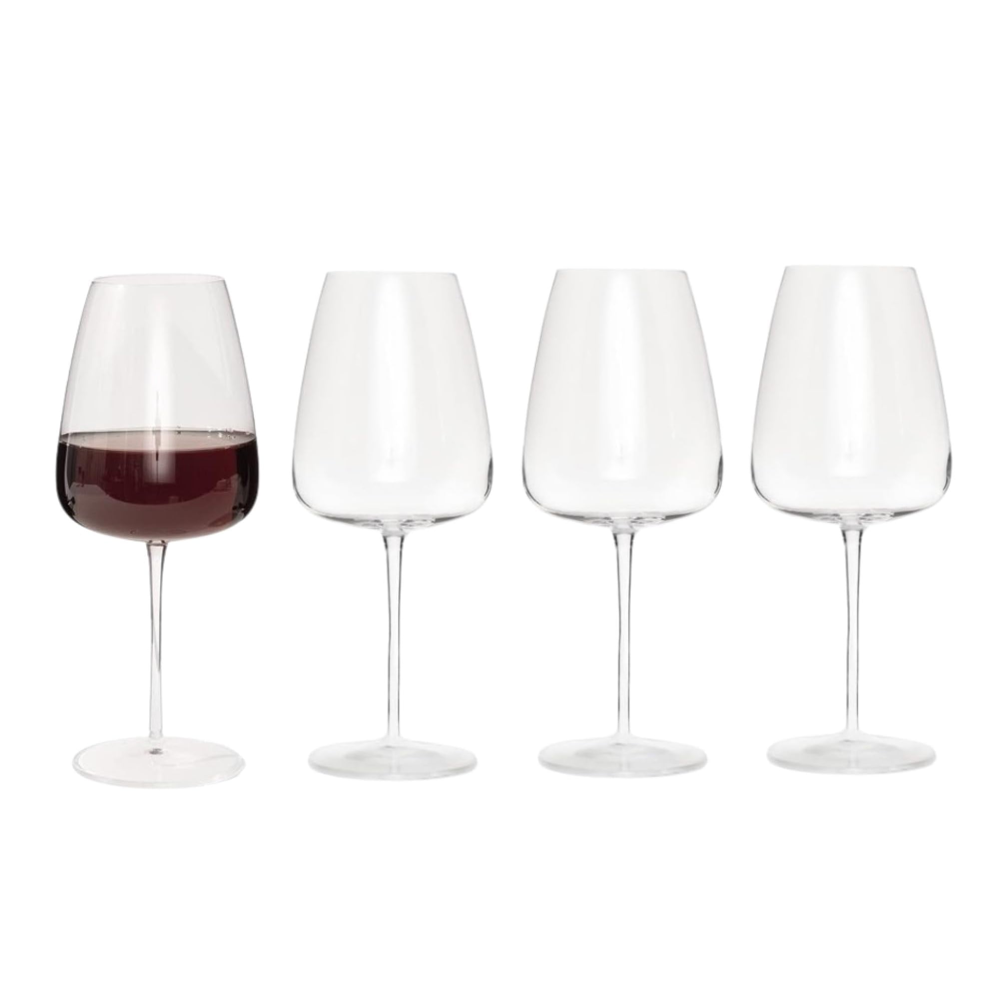 Luigi Bormioli 18.5 oz Clear Crystal Chardonnay Wine Glasses Set of 4