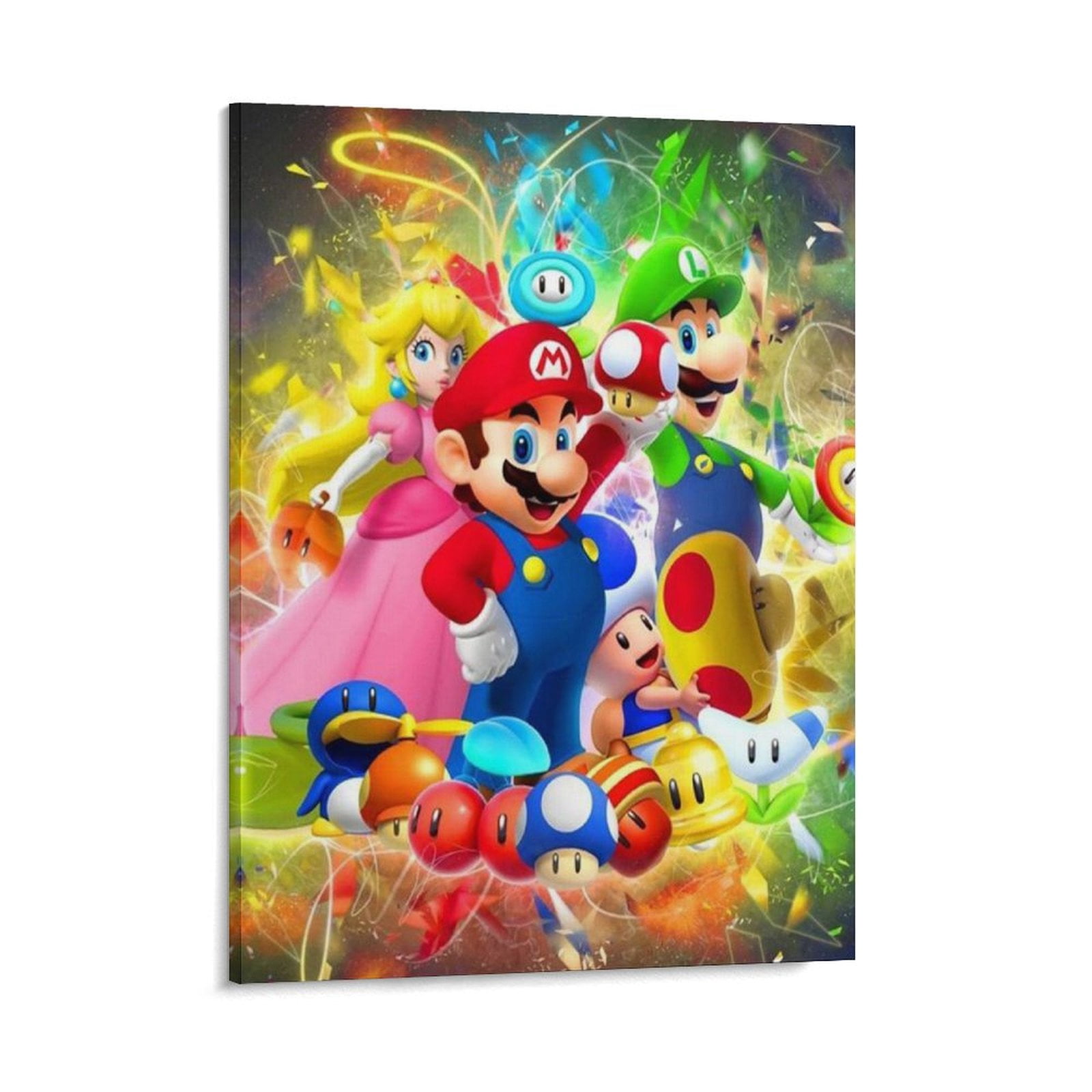 Luigi The Super Mario Bros Decorative Painting Canvas Wall Poster Art ...
