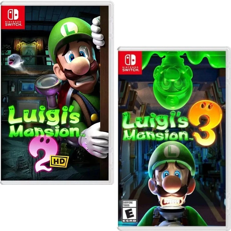 Nintendo Switch Luigi Mansion 3 & Super Mario Maker 2 Luigi's Mansion 3, Super Mario Maker 2, And Tetris 99
