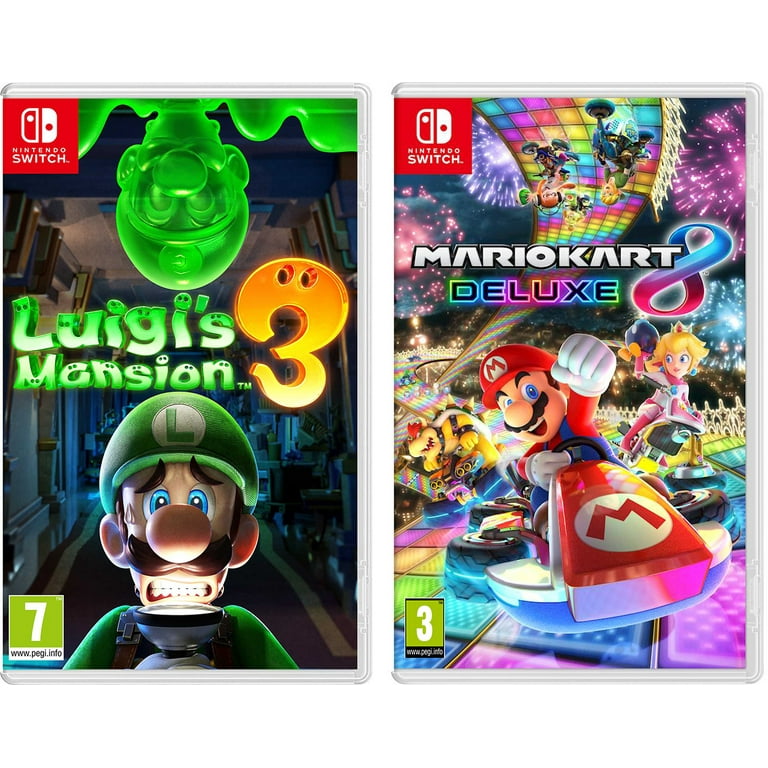 マリオカート8デラックス　&amp;　ルイージマンション3 Switch Luigi's Mansion 3 and Mario Kart 8 Deluxe Bundle - Nintendo