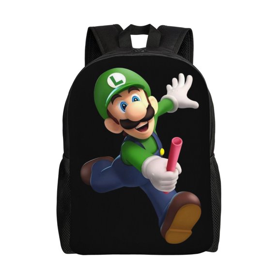Luigi's Mansion Backpack Lightweight Daypack Large Capacity Travel Work College Back Pack Novelty Backpacks Laptop Bag