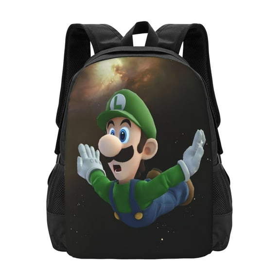 Luigi's Mansion Backpack Unisex College Bookbags Laptop Travel Backpacks Work Large Capacity Adult Bags