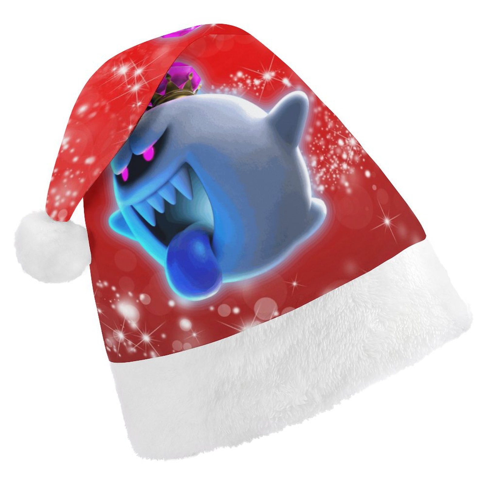 Boo Hat Luigi's Mansion Boo Game Christmas Hat for Adult And Kids Xmas Decor ...