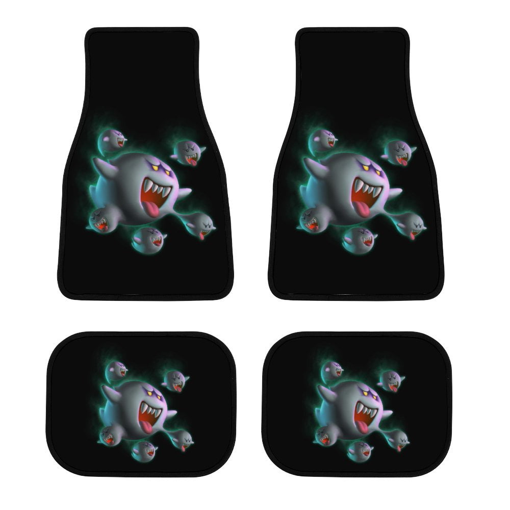 Luigi's Mansion Car Floor Mats 4PC Set Anti Skid Vehicle Floor Mat Car