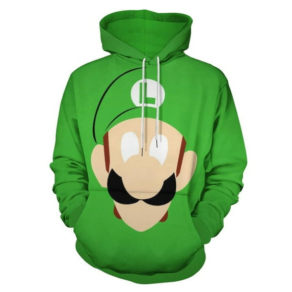 Luigi's Mansion Cartoon Fashion Sweatshirts Hoodies For Mens And Womens 3D Printing Hoody Pullover Winter Daily Unisex Adult Hooded Clothes With Drawstring And Pocket
