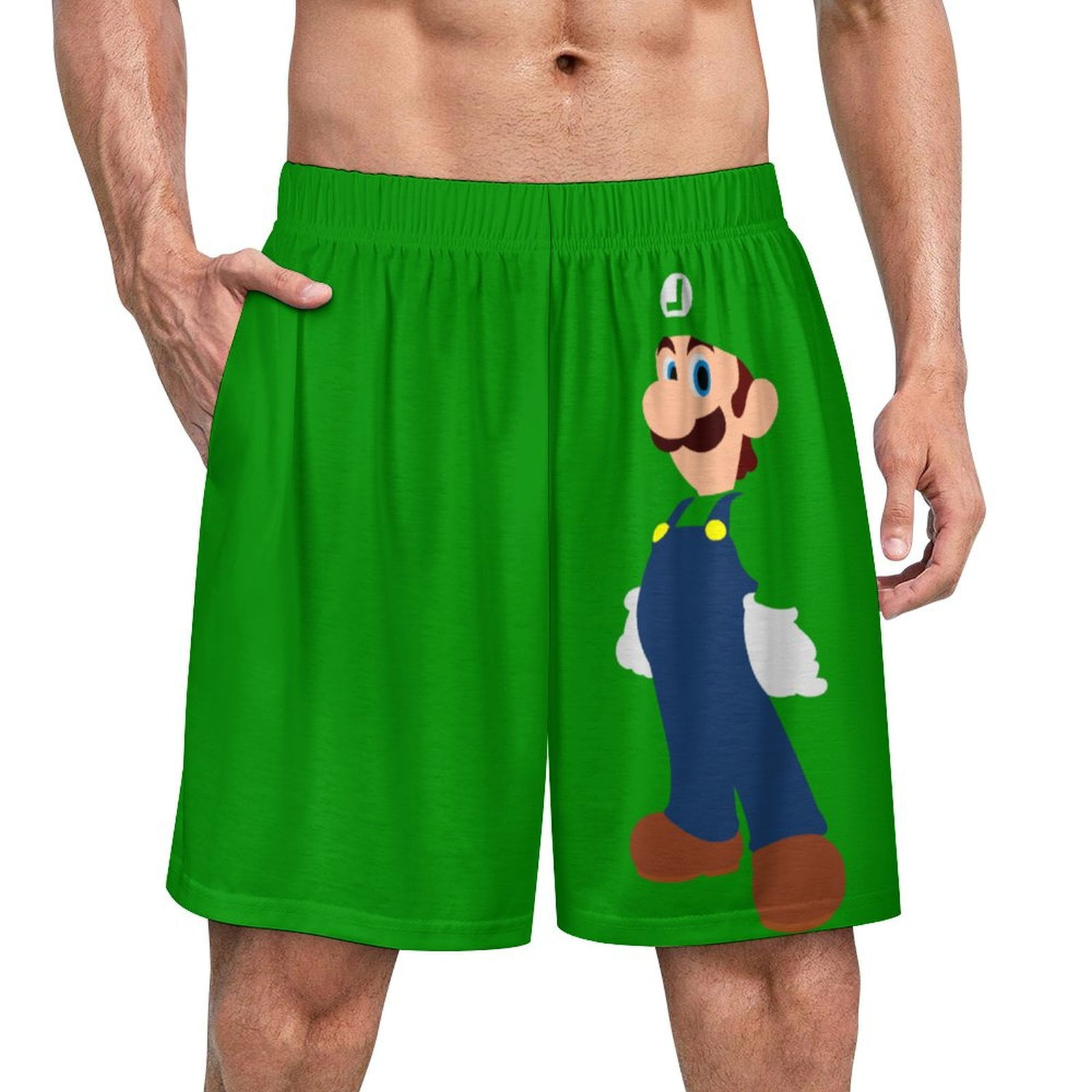 Luigi's Mansion Character Pajama Pants For Men Lounge Shorts Bottoms ...