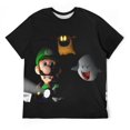thumbnail image 1 of Luigi's Mansion Characters Unisex Short-sleeve Shirt For Men Women Novelty 3D Print T-Shirt Soft Comfortable Tee Shirts, 1 of 7