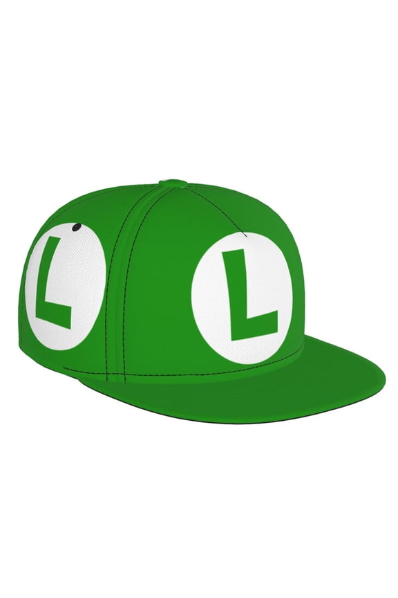 Luigi-s Mansion Flat Brim Bill Baseball Cap Adjustable Hat Hip Hop Caps for Dad Men Women
