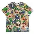 thumbnail image 1 of Luigi's Mansion Game Cartoon Unisex Short-sleeve Shirt For Men Women Novelty 3D Print T-Shirt Soft Comfortable Tee Shirts, 1 of 7