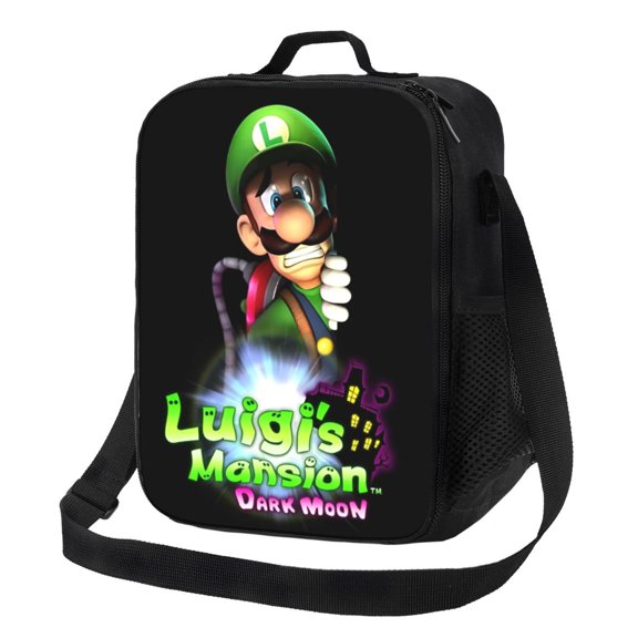 Luigi-s Mansion Insulated Lunch Bag Leakproof Waterproof Reusable Lunch Boxs Portable Durable Cooler Tote Bag Work Travel