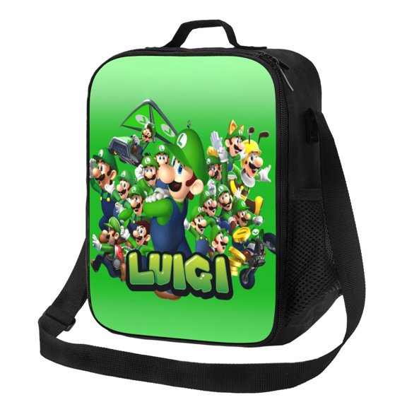 Luigi-s Mansion Insulated Lunch Bag Leakproof Waterproof Reusable Lunch Boxs Portable Durable Cooler Tote Bag Work Travel