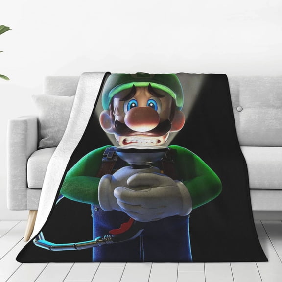Luigi-s Mansion Ultra-Soft Micro Fleece Blanket Cozy Blanket Thick Warm Plush Throw Blanket Sofa Cushion