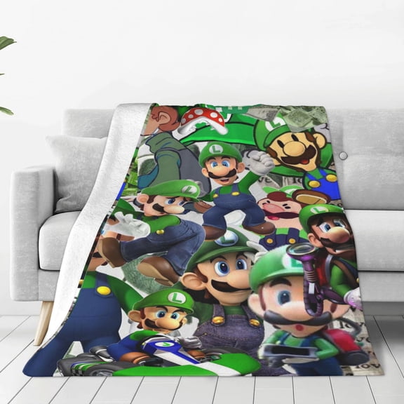 Luigi-s Mansion Ultra-Soft Micro Fleece Blanket Cozy Blanket Thick Warm Plush Throw Blanket Sofa Cushion