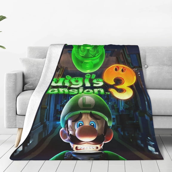Luigi-s Mansion Ultra-Soft Micro Fleece Blanket Cozy Blanket Thick Warm Plush Throw Blanket Sofa Cushion
