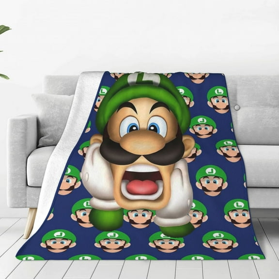 Luigi-s Mansion Ultra-Soft Micro Fleece Blanket Cozy Blanket Thick Warm Plush Throw Blanket Sofa Cushion