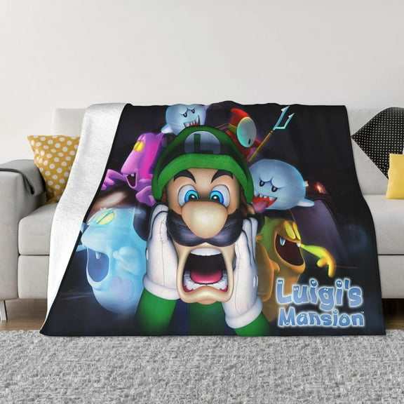 Luigi-s Mansion Ultra-Soft Micro Fleece Blanket Cozy Blanket Thick Warm Plush Throw Blanket Sofa Cushion