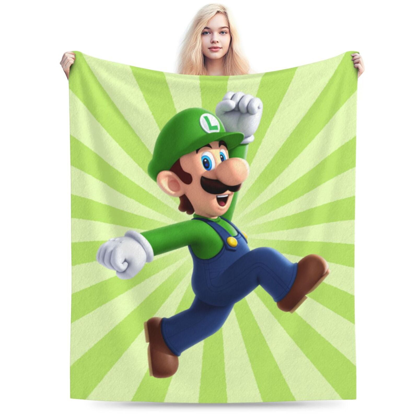 Luigi's Mansion Ultra-Soft Micro Fleece Blanket Plush Fuzzy Cozy Bed Blankets Lightweight Reversible Air Conditioner Quilt 60"X50"