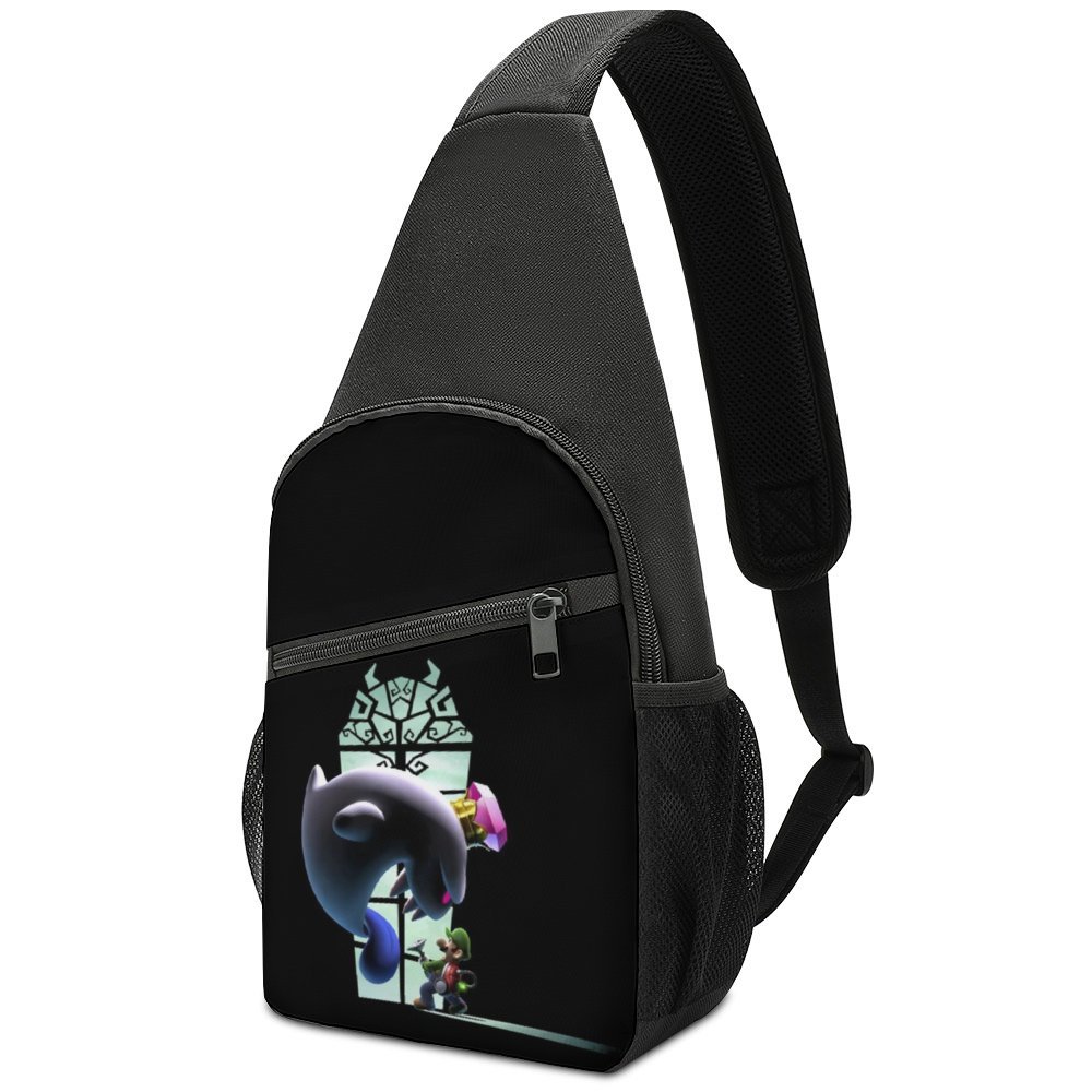 Luigi Tee, Three Golf Bags on Dark Chambray main image 1