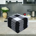 thumbnail image 1 of Luioepy Clearance The all-cotton dishwashing cloth is black and white Cotton Dishcloths Extra Large And Thickened Weave Kitchen Rags Ideal For Cleaning Absorbent Kitchen Towels For Heavy Duty Stain Re, 1 of 9