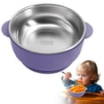 thumbnail image 1 of Luioepy Purple silicone suction cup for babies Pack Of 4 2 In 1 Anti Scald Baby Bowls With Suction Cup Stainless Porridge Bowl Baby Stainless With Removable Silicone Sleeve Leak Proof For Small Chi, 1 of 9