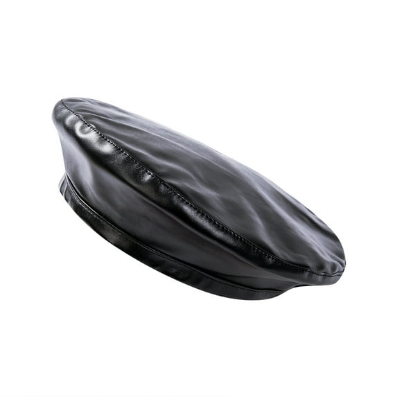 Luiryar Warm Lady Womens Leather Beret Hat Fashion French Caps Painter Hats