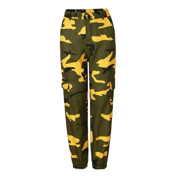 Luiryar Women Camouflage Pants Cargo Trousers Casual Pockets Long Pants Military Army Combat Pants High Quality Capris Hip Hop S-3XL