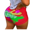 thumbnail image 1 of Luiryar Women Sexy Booty Shorts Funny Printed Gym Yoga Athletic Clubwear Bottoms Clubwear, 1 of 2