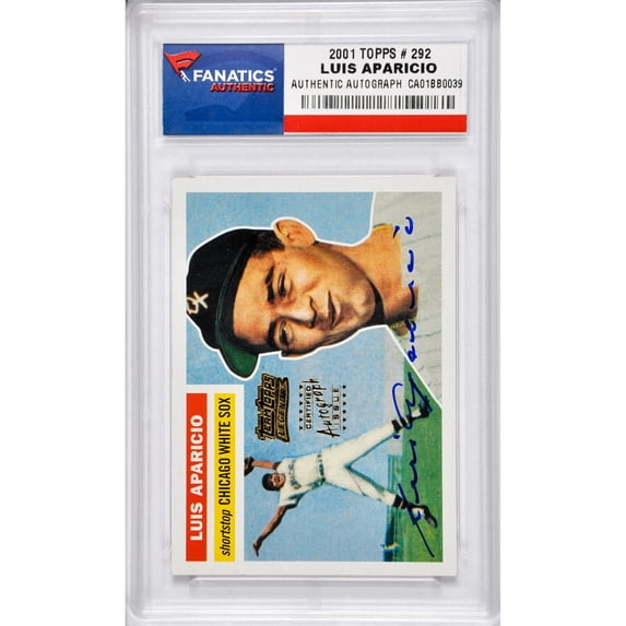Luis Aparicio Chicago White Sox Autographed 2002 Topps #292 Card - Pack Pulled - Fanatics Authentic Certified