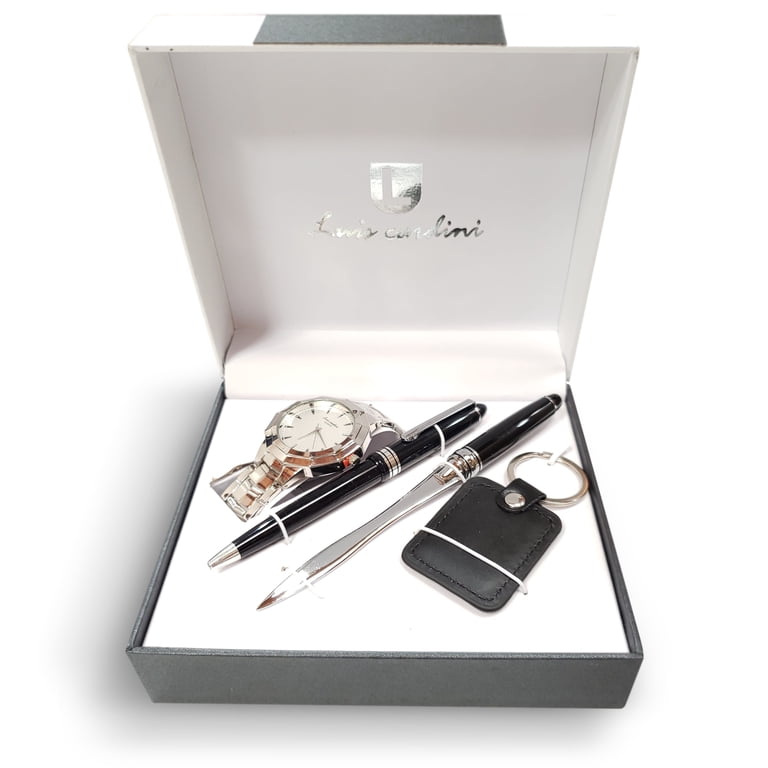 Luis Cardini Mens Quartz Watch with Pen Letter Opener & Key  display picture 3