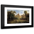thumbnail image 1 of Luis Coto 24x17 Black Modern Framed Museum Art Print Titled - The Collegiate Church of Guadalupe (1859), 1 of 5
