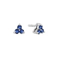 thumbnail image 1 of Luis Creations ERL795SA 0.40 Ct. Sapphire Three Stone Earrings In 14K Gold, 1 of 1
