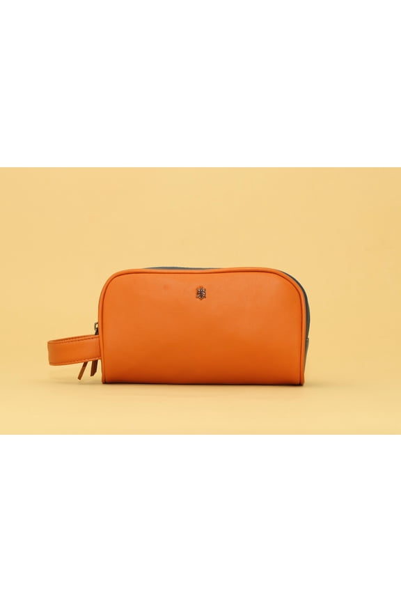 Luis - The Dopp Kit - 100% Genuine Leather - Travel Toiletry Kits Essentials Bag with 2 Compartments for Men & Women | Shaving Kit Organiser Make Up and Gadget Pouch - By Tortoise