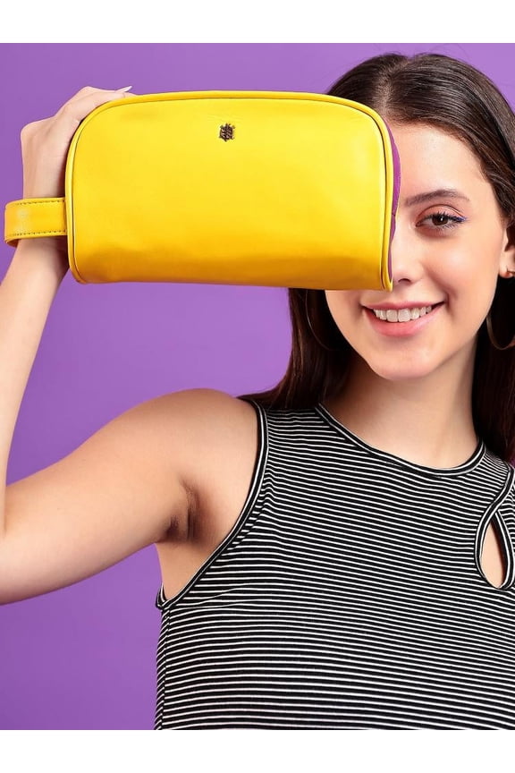 Luis - The Dopp Kit - 100% Genuine Leather - Travel Toiletry Kits Essentials Bag with 2 Compartments for Men & Women | Shaving Kit Organizer Make Up and Gadget Pouch - By Tortoise