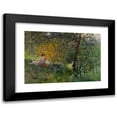 thumbnail image 1 of Luis Graner i Arrufi 24x18 Black Modern Framed Museum Art Print Titled - Family Resting in a Park, 1 of 5