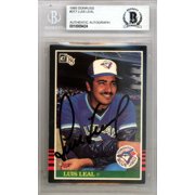 Luis Leal Autographed 1985 Donruss Card #317 Toronto Blue Jays Beckett BAS #10009424
