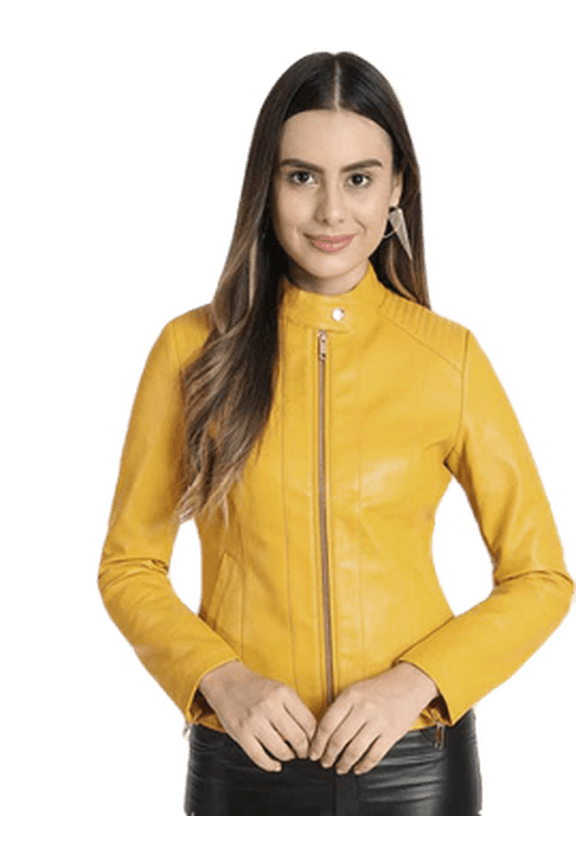 Women's The Classic Genuine Leather Moto Jacket-Fall Fashion Motorcycle Coats Winter Outfits Clothes