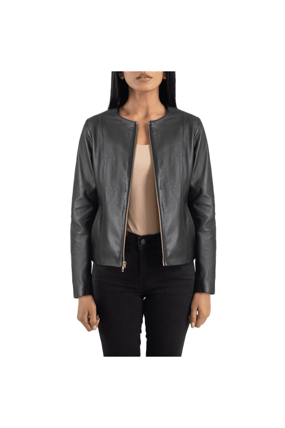 Womens Black Leather Jackets Fall Fashion Motorcycle Jacket Winter Outfits Clothes Custom