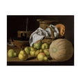 thumbnail image 1 of Luis Melendez 'Still Life with Melon and Pears' Canvas Art, 1 of 3