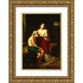 thumbnail image 1 of Luis Monroy 17x24 Gold Ornate Framed and Double Matted Museum Art Print Titled - Roman Charity (1873), 1 of 4