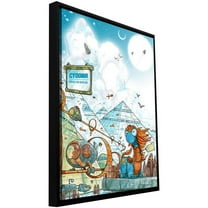 Luis Peres "Cydonia" Floater-Framed Gallery-Wrapped Canvas