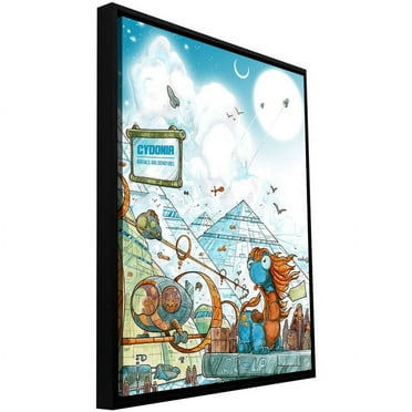 Luis Peres "Cydonia" Floater-Framed Gallery-Wrapped Canvas