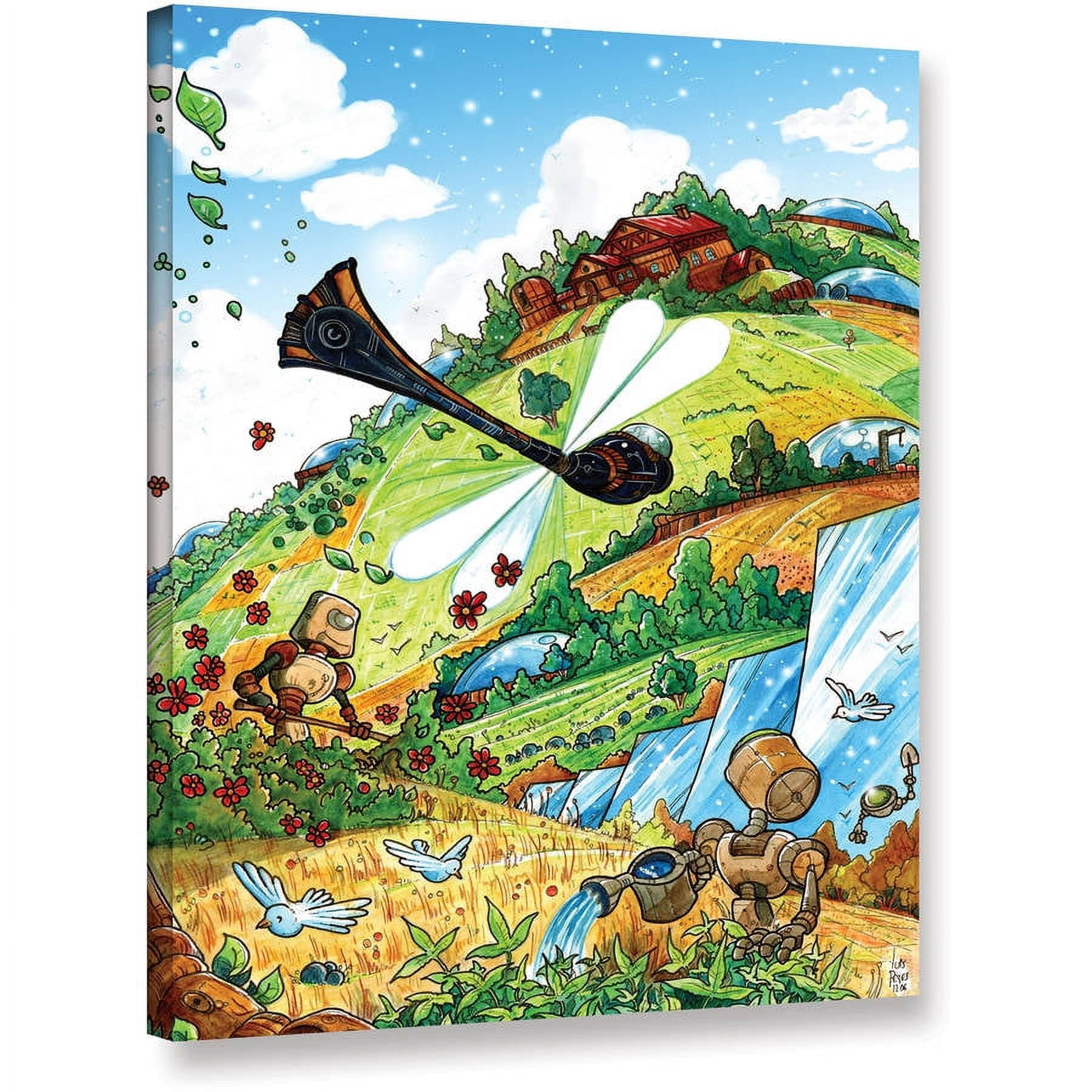 Luis Peres "Dragonfly 2" Gallery-Wrapped Canvas